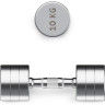 Гантель UNIX FIT PRO круглая хромированная 10 кг, 2 шт. DBRND10PCEx2