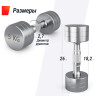Гантель UNIX FIT PRO круглая хромированная 5 кг, 2 шт. DBRND5PCEx2
